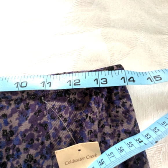 NWT - Coldwater Creek Purple Skirt with Lining- Size Small - Picture 5 of 6